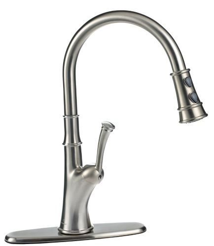Peerless® Pull Down Sprayer Kitchen Faucet, Brushed Nickel Product image