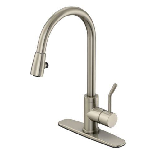 Danze Arvida Euro Pull-Down Kitchen Faucet, Brushed Nickel Product image