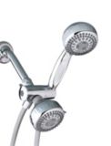 Waterpik 5-Setting 2-in-1 Dual Shower Head, Chrome | Waterpiknull