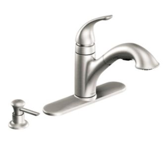 Moen Caprillo Stainless Steel Pull Out Kitchen Faucet Canadian Tire