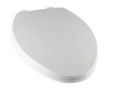 Ginsey Slow Close Elongated Toilet Seat, White | Ginseynull