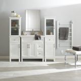 Armoire de rangement étagère à linge autoportante à 2 portes For Living Beacon Hill, blanc | FOR LIVINGnull