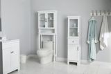 For Living Beacon Hill 2-Door Freestanding Bathroom Storage Cabinet Linen Tower, White | FOR LIVINGnull