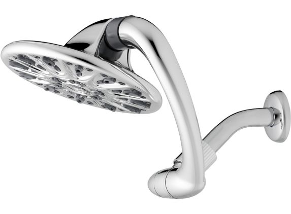 Waterpik 6-Setting Height Adjustable Rain Shower Head, Chrome Product image