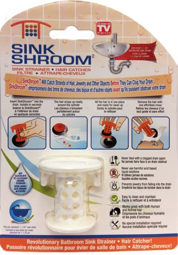 Crépine SinkShroom pour évier, blanc Image de l’article
