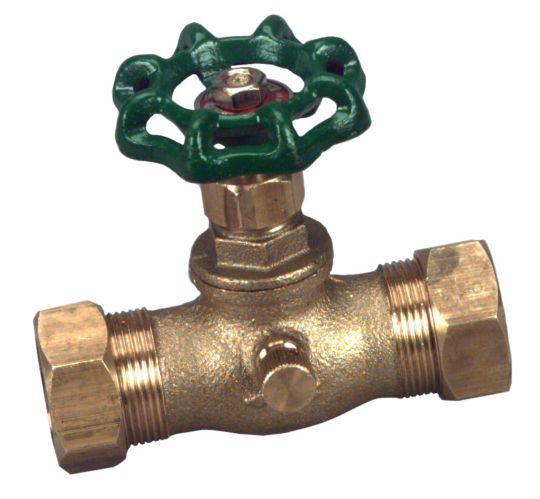 Plumbshop Compression Stop Valve with Drain Product image