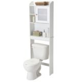 Sauder Caraway 1-Door Over-The-Toilet Spacesaver Bathroom Storage Shelf/Cabinet, White | Saudernull