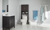 For Living Orleans 2-Door Over-The-Toilet Spacesaver Bathroom Storage Cabinet, Espresso | FOR LIVINGnull