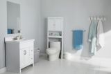 For Living Orleans 2-Door Over-The-Toilet Spacesaver Bathroom Storage Cabinet, White | FOR LIVINGnull
