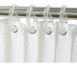 Simplicite Plastic Shower Curtain Rings, Clear | Simpliciténull