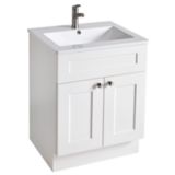 CANVAS Milford 2-Door Bathroom Vanity,  White, 24-in | CANVASnull