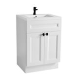 CANVAS Langford 2-Door Bathroom Vanity, White, 24-in | CANVASnull