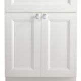 Meuble-lavabo CANVAS Langford, 2 portes, blanc, 24 po | CANVASnull