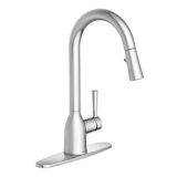 Moen Adler 1-Handle Pull-Down Kitchen Faucet, Chrome | Moennull