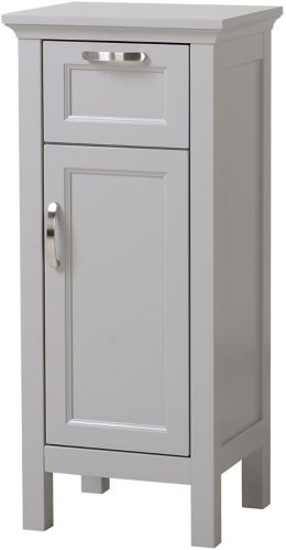 CANVAS Elena 1-Door 1-Drawer Freestanding Bathroom Storage Floor Cabinet, Grey Product image