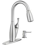Moen Kendall 1-Handle Pull-Down Kitchen Faucet, Brushed Nickel | Moennull