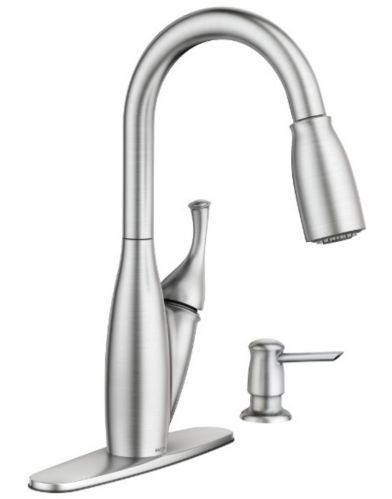 Moen Kendall 1-Handle Pull-Down Kitchen Faucet, Brushed Nickel Product image