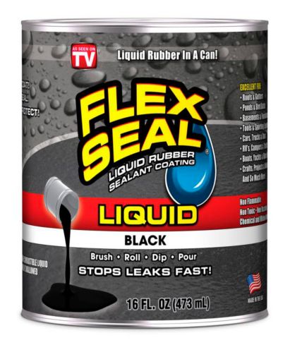 Flex Seal Liquid Rubber Sealant Coating, Black, 16-oz Product image