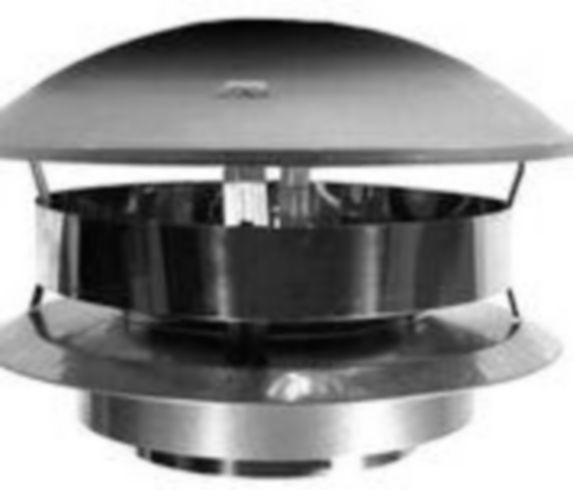 DuraVent Chimney Cap Prevents Rain, Snow & Leaves, 6-in, Stainless Steel Product image