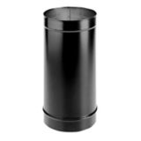 DuraVent Single-Wall Stove Pipe, 6-in x 12-in, Black | Duraventnull