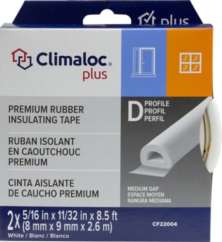 Climaloc EPDM D Size Rubber Tape, White Product image