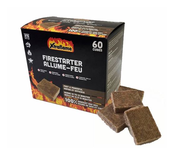 Xtraflame Firestarter Cubes Bulk Pack For Fireplaces, Woodstoves & Campfires, 60-pc Product image