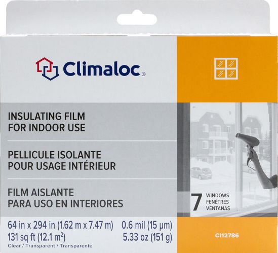 Pellicule isolante pour fenêtre Climashield, 64 x 294 po Image de l’article