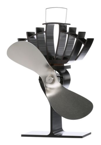 Ventilateur pour poêle à bois Ecofan UltrAir, noir et nickel satiné Image de l’article
