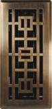 Oriental Antique Brass Floor Register, 4-in x 10-in | Imperialnull