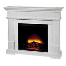 Canvas Harlow Electric Fireplace White Canadian Tire