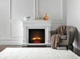 CANVAS Harlow Electric Fireplace, White | CANVASnull