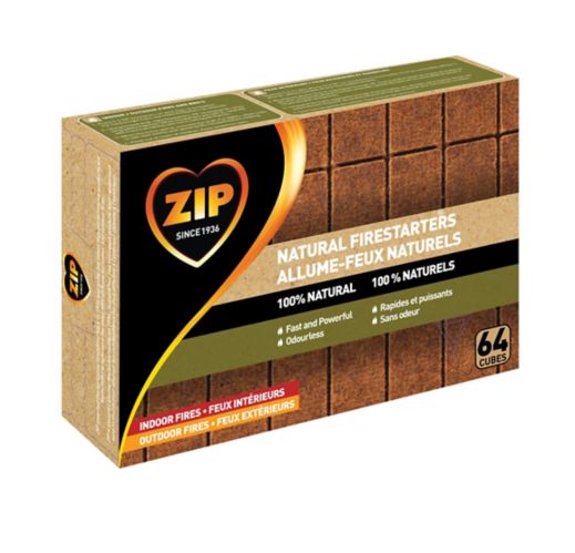 ZIP Indoor/Outdoor Natural Firestarters, 64-Cubes Product image