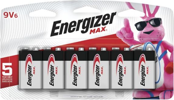 Energizer Max Alkaline 9V Batteries, 6-pk Product image