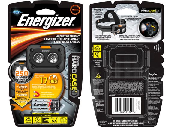Energizer 250 Lumen Hardcase Magnet Headlight Product image
