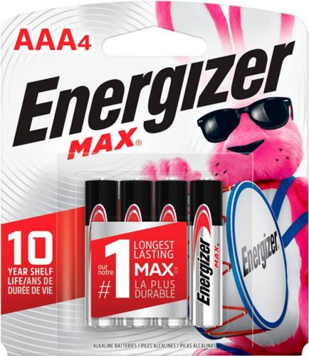 Energizer Max Alkaline AAA Batteries, 4-pk Product image