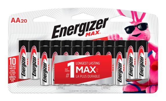 Energizer Max Alkaline AA Batteries, 20-pk Product image