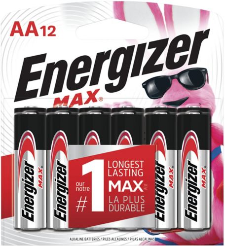 Piles alcalines Energizer Max AA, paq. 12 Image de l’article