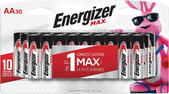 Piles Energizer Max AA, paq. 30 Image de l’article