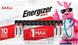Piles Energizer Max, AAA, paq. 20 | Energizernull
