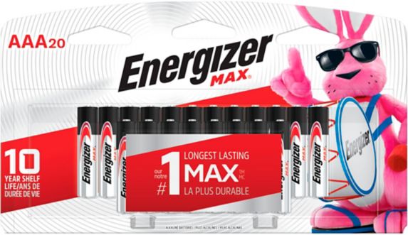 Piles Energizer Max, AAA, paq. 20 Image de l’article