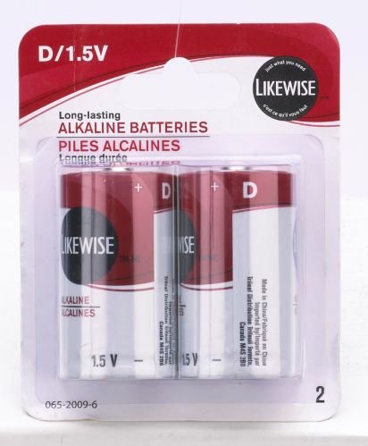Likewise D Batteries, 2-pk Product image