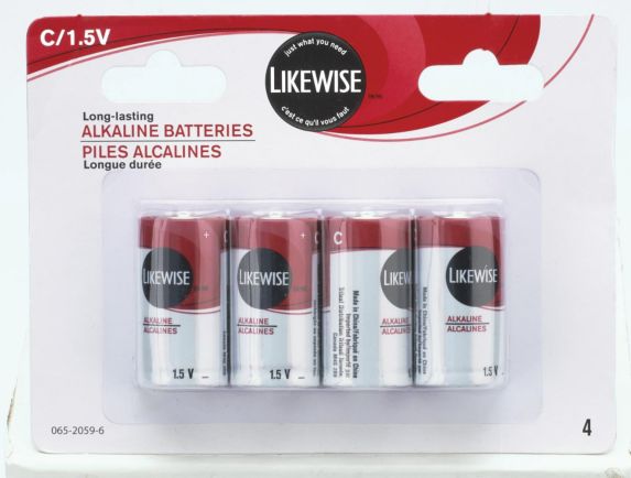 Likewise C Batteries, 4-pk Product image