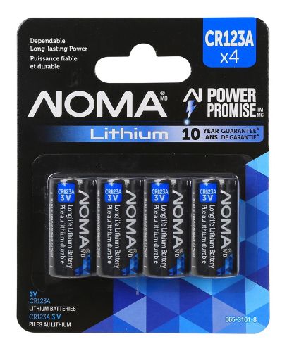 NOMA CR123 Battery, 4-pk Product image