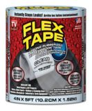Flex Tape Strong Rubberized Waterproof Tape, Clear, 4-in x 5-ft | Flex Sealnull