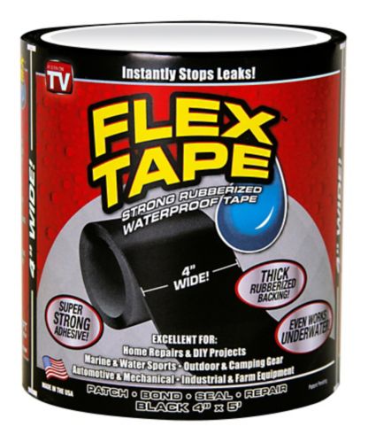 Flex Tape Black 4 In X 5 Ft Canadian Tire