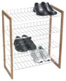 Bamboo and Metal Shoe rack | FOR LIVINGnull