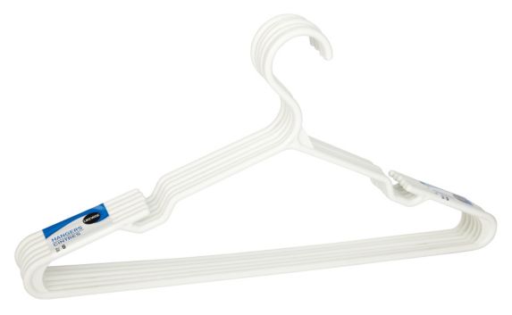 Likewise 6 Pack White Plastic Hangers Product image