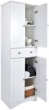System Build 4-Door Pantry with Drawer, White | System Buildnull