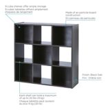 For Living 9-Cube Storage Organizer, Bookcase/Bookshelf, Black Oak Finish | FOR LIVINGnull