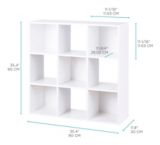 For Living  9-Cube Storage Organizer,  Bookcase/Bookshelf, White | FOR LIVINGnull
